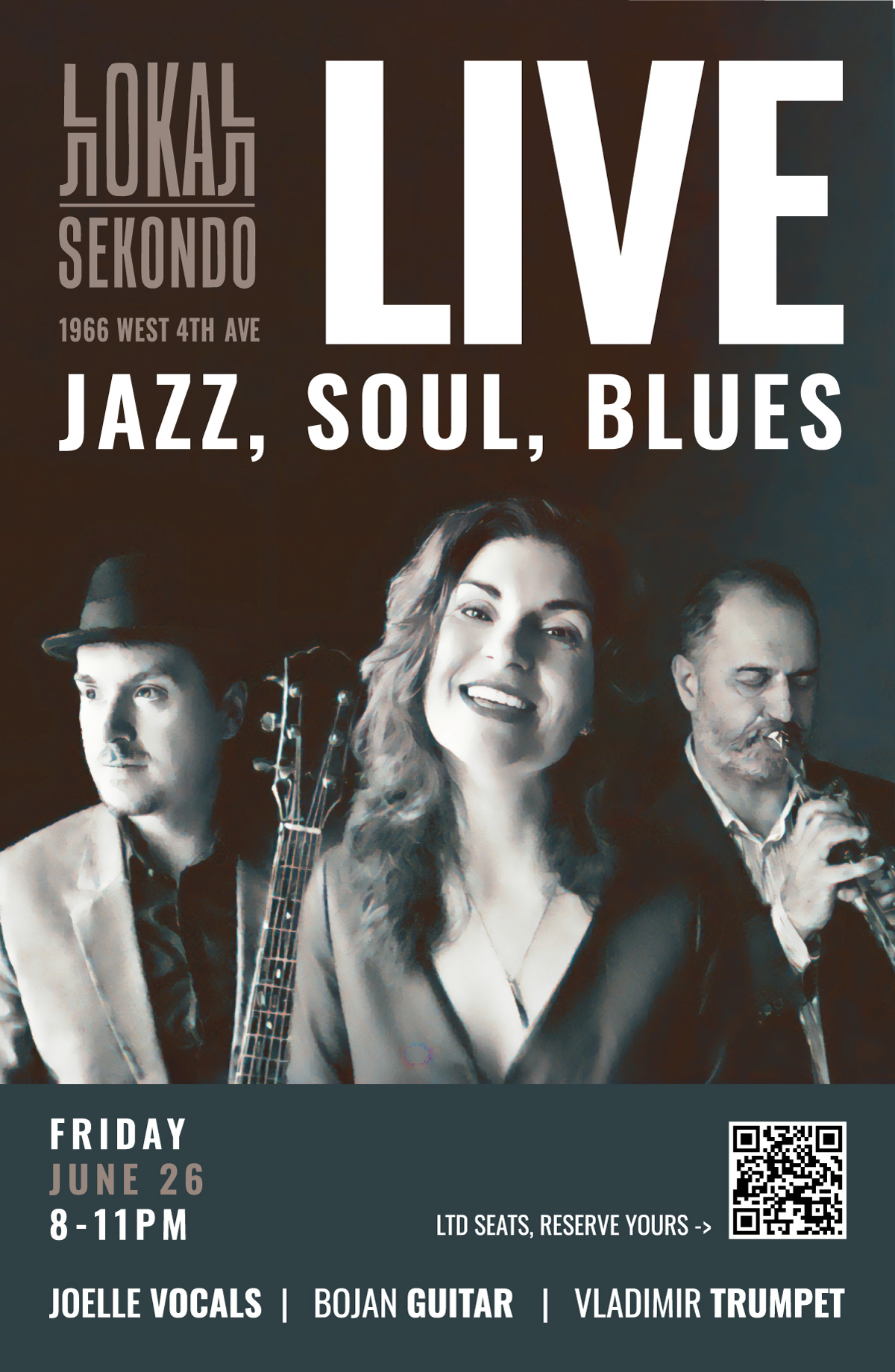 Lokal Sekondo event poster for June 26 2026