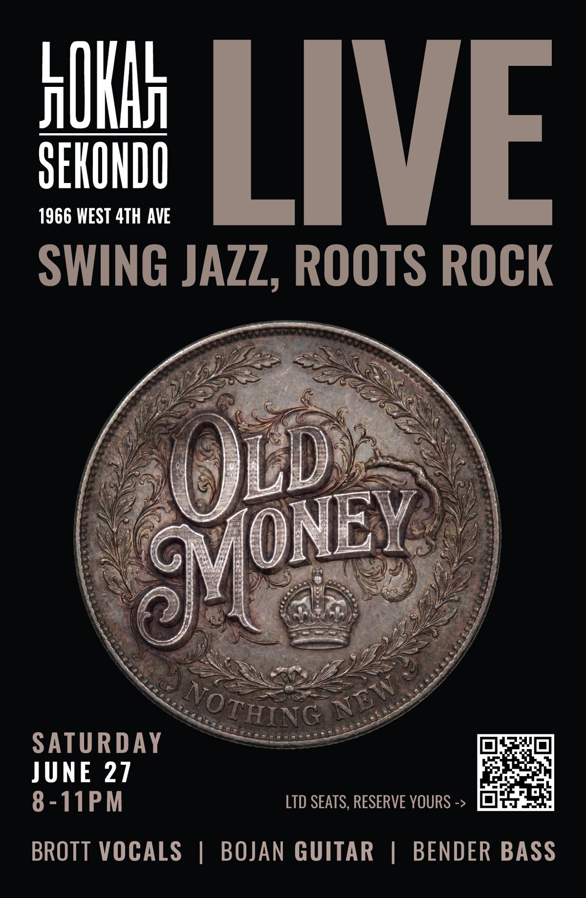 Lokal Sekondo event poster for June 27 2026