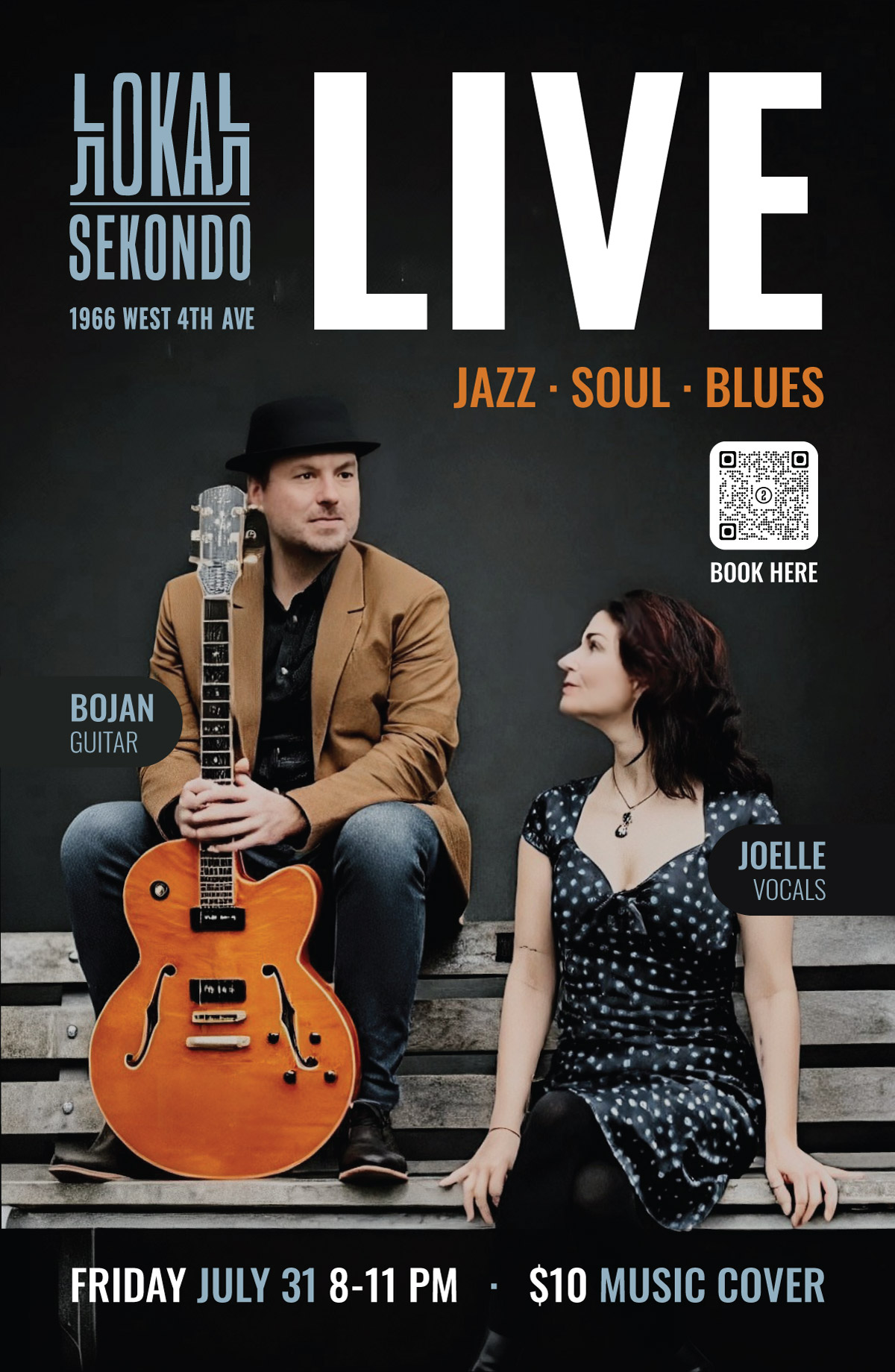 lokal sekondo event poster for july 31 2026