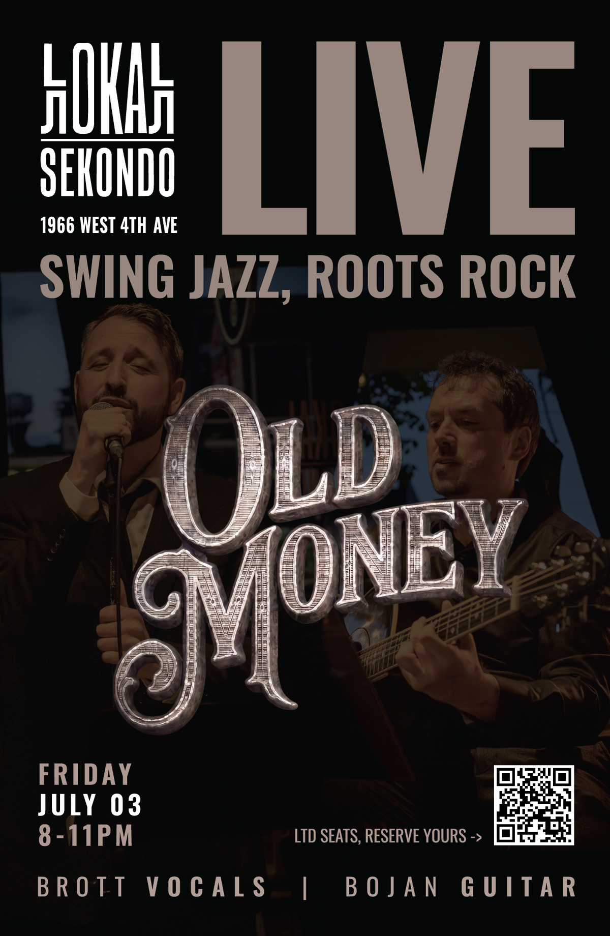 Lokal Sekondo event poster for July 3 2026